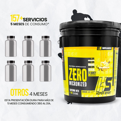 Hs Supplements Hiper Sport Proteína Zero 6 Kg Vainilla