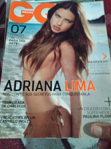 Revistas Gq Adriana Lima ( 2008 ) Junio