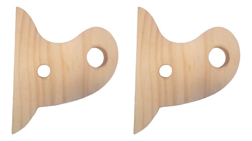 2 Soportes Para Poner 2 Barrotes Madera Cortinas (24-15mm) 