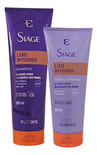  Shampoo + Condicionador Siage Eudora Liso Intenso