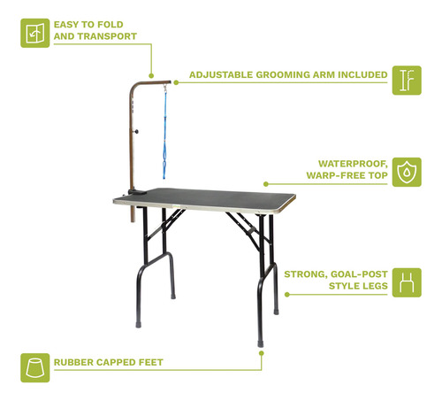 Mesa De Aseo Para Perros Go Pet Club Gt-101, 76 X 46 X 81 Cm