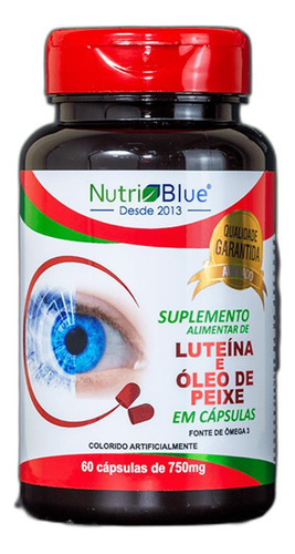 Kit 4un Luteína Em Cápsulas Com Ômega 3 Nutriblue