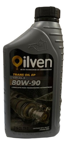 Aceite Transmision Valvulina 80w-90 Oilven 