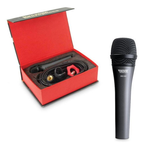 Microfone Profissional Dinâmico Com Fio Novik Neo Fnk-840