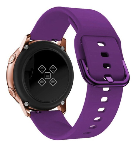 Pulseira De Silicone Para Samsung Galaxy Watch Active - Roxa