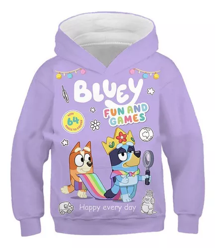 Sudadera Con Capucha Bluey Family Bluey De Dibujos Animados