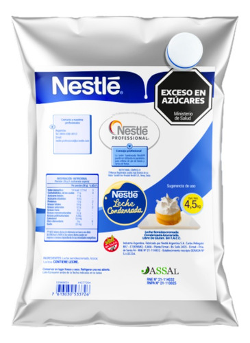 Leche Condensada Nestle 4.5kg