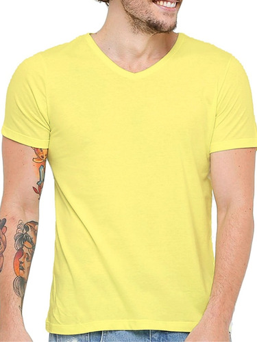 Camiseta Masculina Gola V Básica