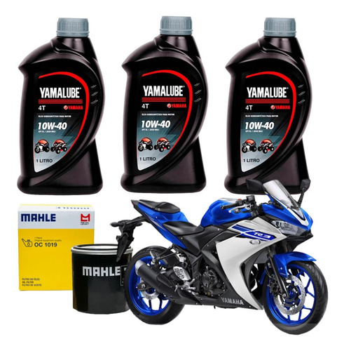 Troca Oleo E Filtro Yamaha Yzf R3 Yamalube 10w40