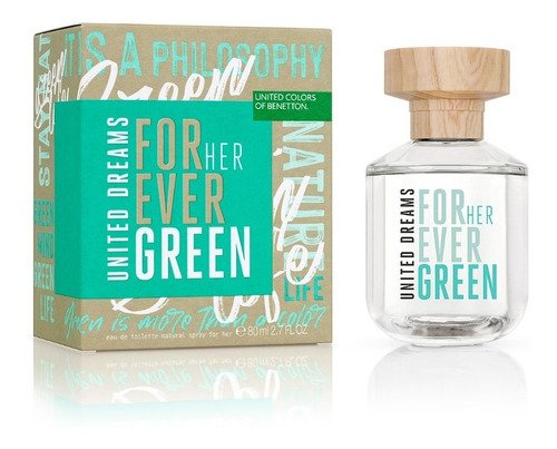Perfume Benetton United Dreams Forever Green Her Edt 80 Ml