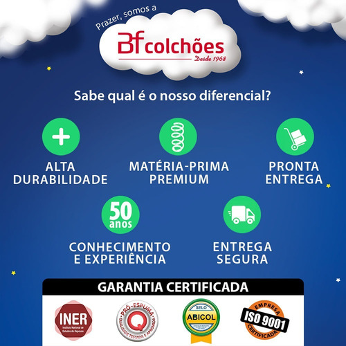 Imagem 4 de 4 de Colchão King Ortopédico Firme Espuma D33 Certificado 193x203