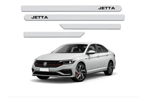 Jogo De Friso Lateral Porta Vw Jetta Branco Puro 2015 A 2016