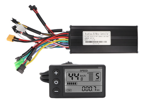 Controlador De Motor De Bicicleta Lcd De 24v 36v Cc