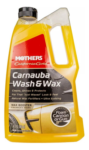 Shampoo Mothers Cera Carnaúba Wash E Wax California Gold 1,8