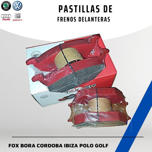 Pastillas De Freno Para Vw/ Bora Fox  Spacefox Crossfox Polo