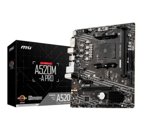Motherboard Msi A520m-a Pro Am4 Ddr4 M.2 