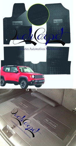 Tapete Borracha Personalizado Jeep Renegade + Porta Malas