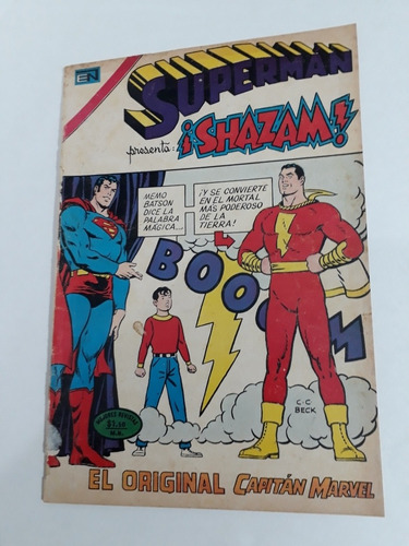 Superman Novaro 928 . Año 1973 . Shazam . C C. Beck . Rara