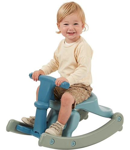 Ecr4kids Sit-n Rocking Horse, Seafoam Large