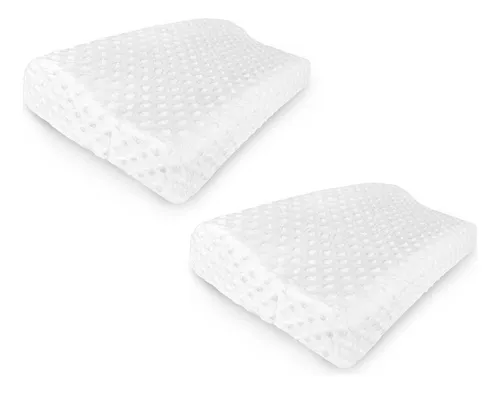 Almohada Ortopédica Energy Plus Con Espuma De Memoria Hipoalergénica, Ergonómica Para Cuello Y Cabeza, Lavable, Antiácaros Y Suave, Ideal Para Un Sueño Reparador Sin Dolores