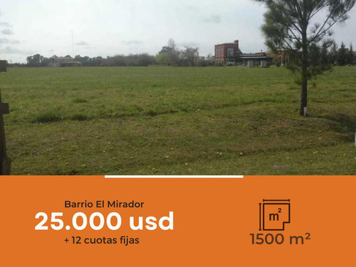 Terreno En Venta - 1500mts2 - El Mirador, Coronel Brandsen [financiado]