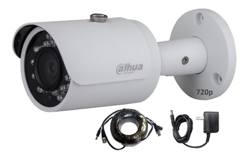 Camara Bullet 720p Hdcvi Dahua Exterior Cable Y Fuente Cctv