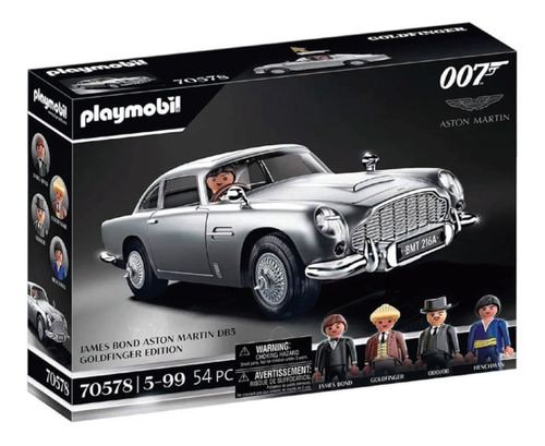 Auto James Bond Agente 007 Aston Martin Db5 Con 4 Figuras