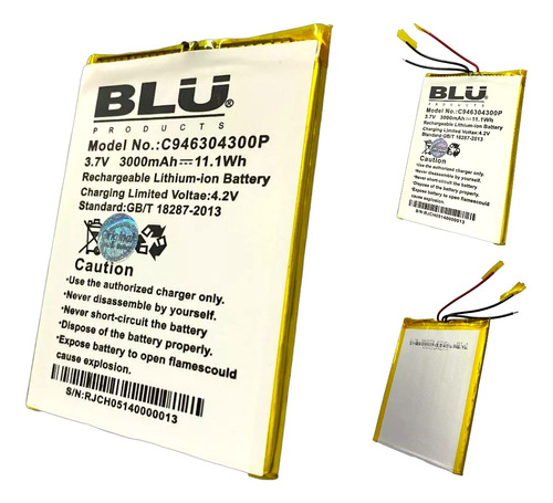 Bateria Blu Studio 6.0 Hd D651u/d650/d650i C946304300p
