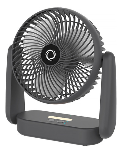 Ventilador De Escritorio Portátil 3 En 1 Con Luz Led Y Carga
