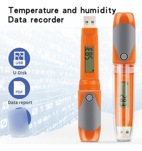 Termohigrómetro Data Logger Temp Y Hum Elitech Rc-51h Origin