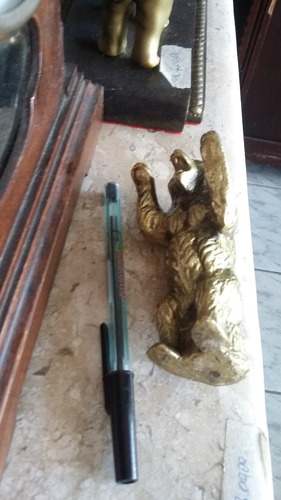 Lindo Urso Em Bronze Antigo 703 Gramas