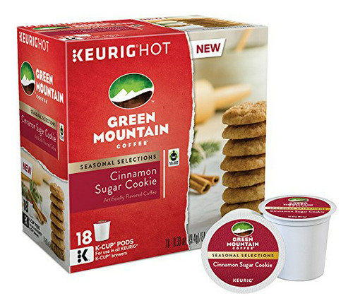 Café Green Mountain, Galleta De Azúcar Y Canela, Compatible 