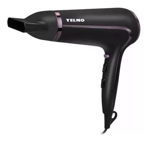 Secador De Pelo Profesional Negro Ion 2000w Yelmo