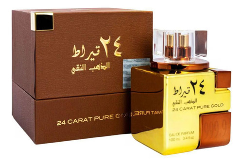 Perfume Lattafa 24 Carat Pure Gold 100ml Edp Unisex