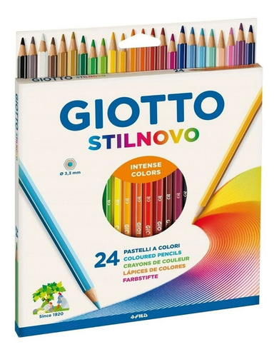 Lápices De Color Stilnovo Giotto 24 Colores