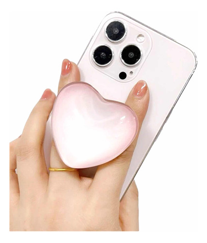 Agarre Y Soporte Para Celular Diseño De Corazón Tendencia