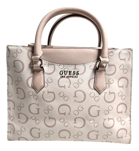 Bolsa Tote Guess Hensley Mujer Sa888306 Color Rosa