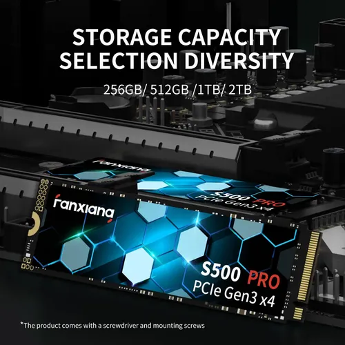 Ssd Nvme Fanxiang S500 Pro De 512 Gb M.2 Pcie De 3x4 Preto