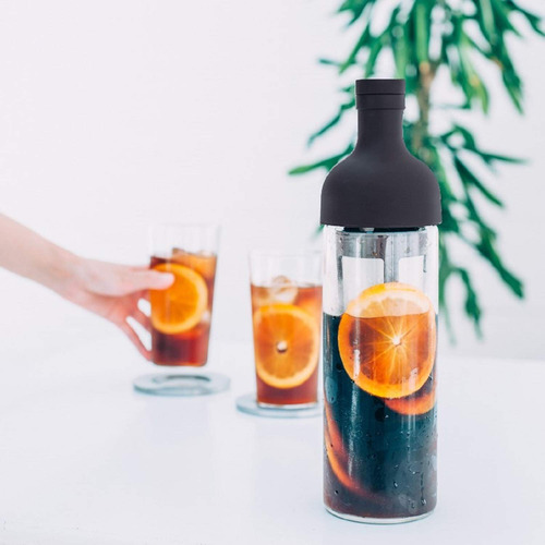Botella De Vino Hario Cold Brew Coffee, 650 Ml, Color Marrón
