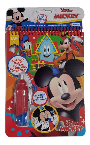 Libro Para Colorear Agua Wow! Pinta Fácil Mickey Mouse