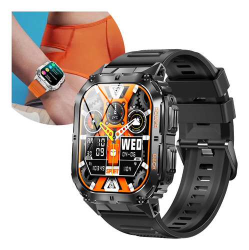 Reloj Inteligente Hombre Amoled Ritmo Cardíaco Deportivo .