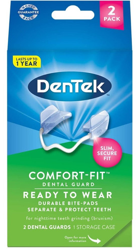 Guarda Dental Nocturna Para Rechinido Dentek Comfort-fit 2pz