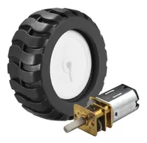Comprar Micro Motor N20 6v Dc 100rpm Con Rueda 6 - 9 Volts