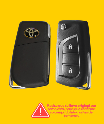 Carcasa Llave Control Toyota Hilux 2016 2017 2018 2 Bo Ms94a