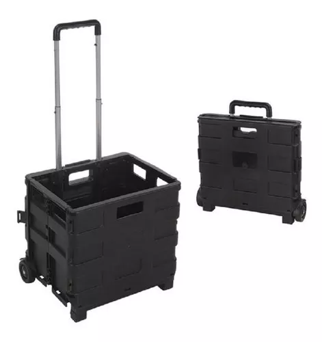 Caja Plegable Con Ruedas Multiuso 32 Kg Carrito De Feria