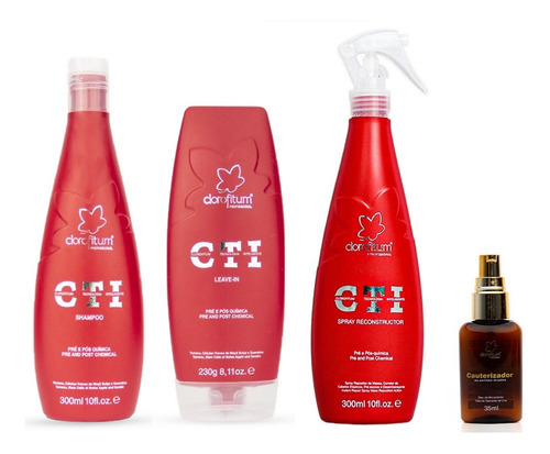 Clorofitum Cti Shampoo E Leave-in E Reconst E Cauterizador