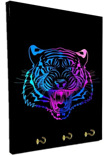 Porta Llaves De Pared Tigres Varios Modelos 15x20cm (22)