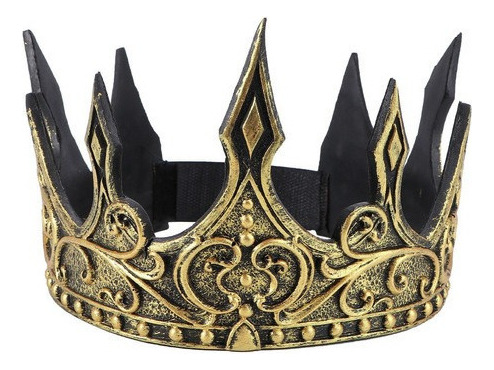 Corona Real Medieval Crown Pu Crown Tiara Para Hombre