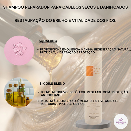 Shampoo Mab Oils Recovery 300ml - Reconstrução Capilar Pro