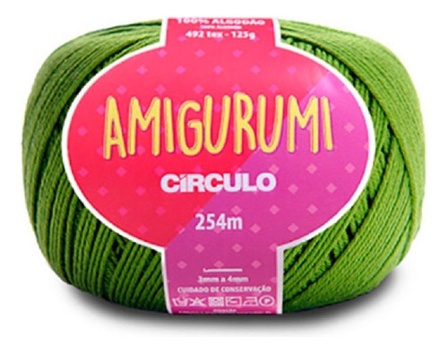 Fio Amigurumi Círculo 5203 Greenery 125g - Crochê 3,0mm